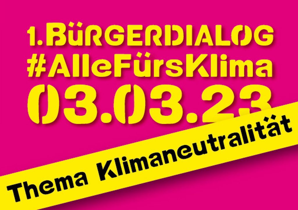 Bürgerdialog zum Weltklimatag 3. März 2023